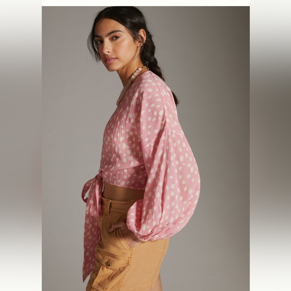 NWT Anthro Tie Front Kimono - Picture 4 of 5